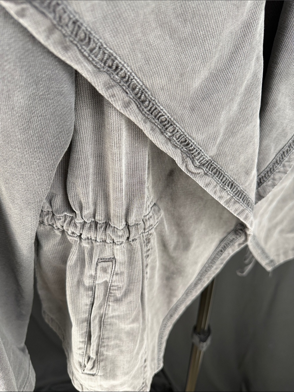 Torrid Gray Tencel Draped Utility Jacket Size 2 - Picture 5 of 10